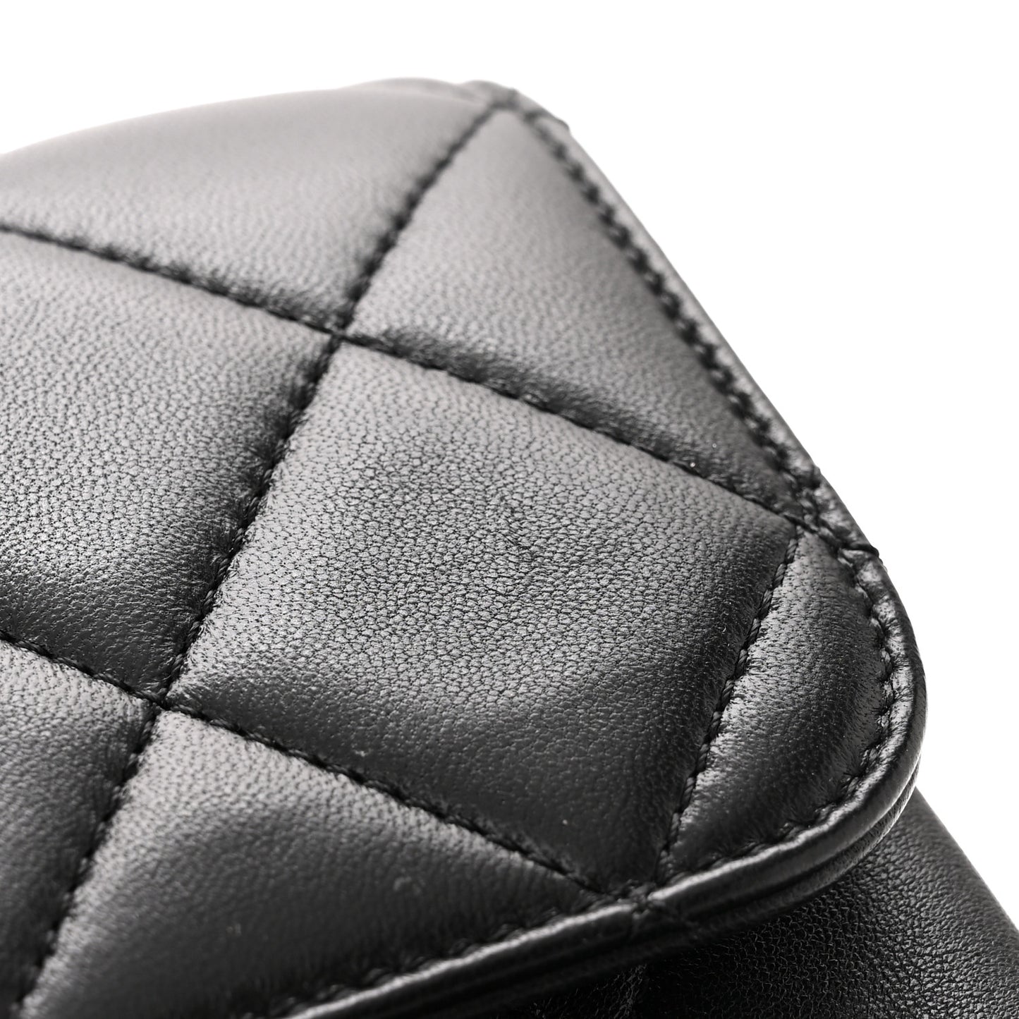 Lambskin Quilted Small Trendy CC Dual Handle Flap Bag So Black