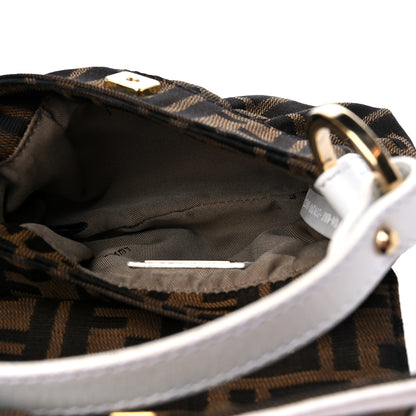 Fendi Zucca Cuoio Lucido Mini Chef Shoulder Bag Tobacco White 5 of 10