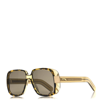 Gucci Oversize Square Frame GG0318S Sunglasses Brown 1 of 7