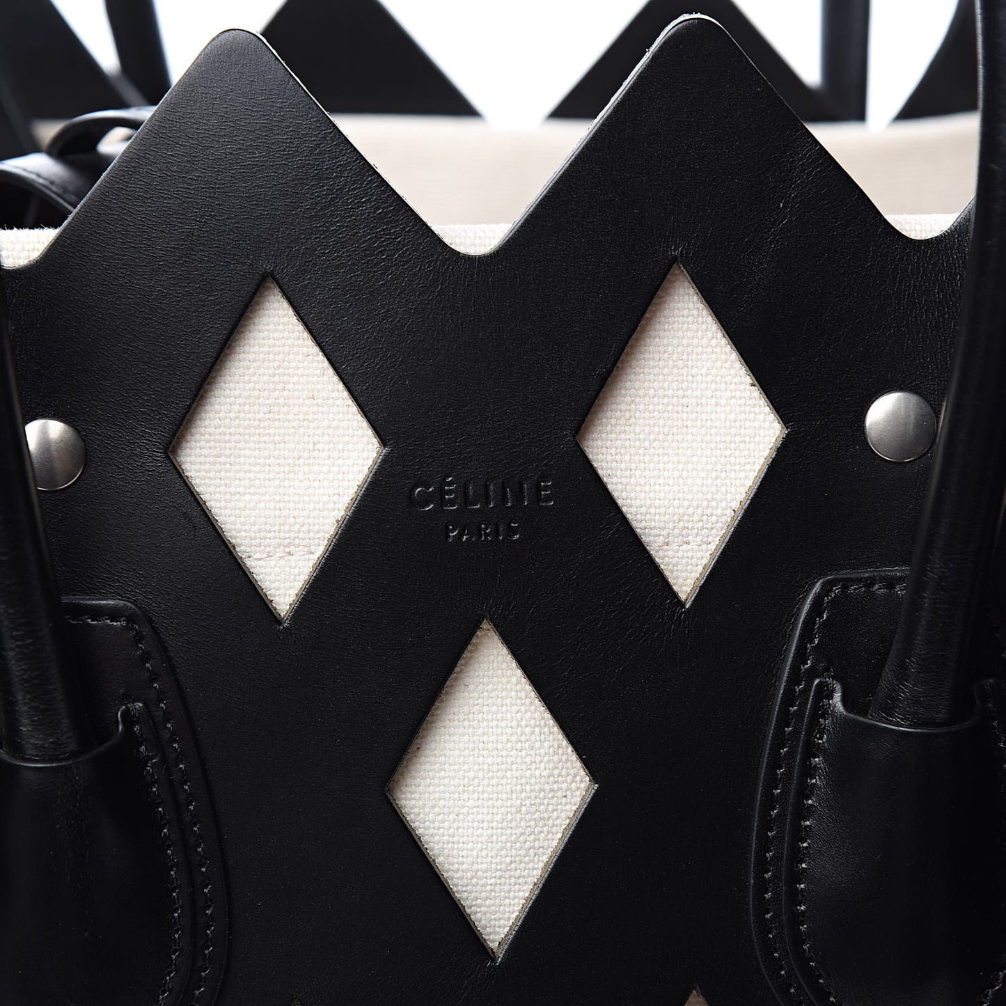 Calfskin Medium Cutout Phantom Luggage Black