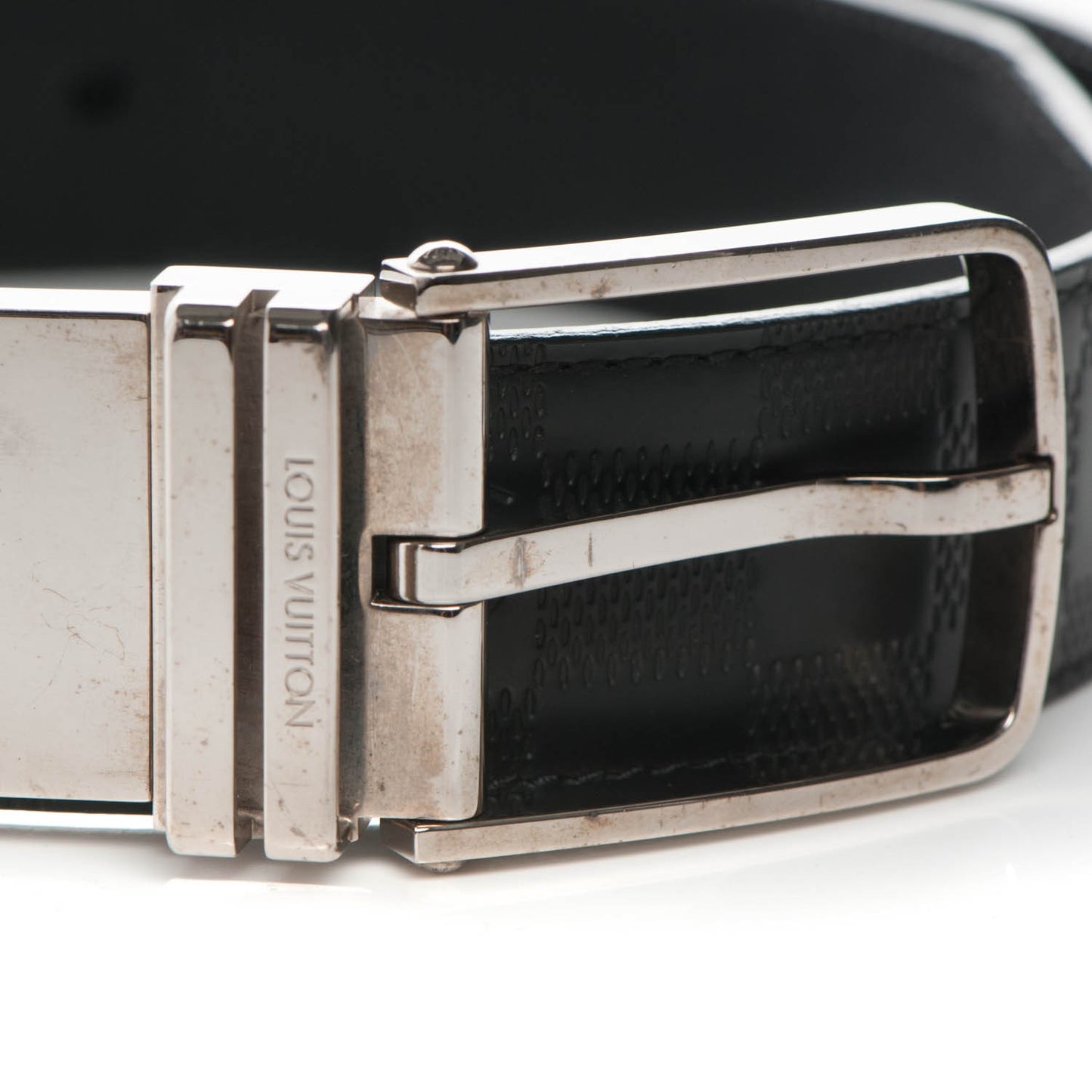 Damier Infini Calfskin 35mm Boston Belt 85 34 Black