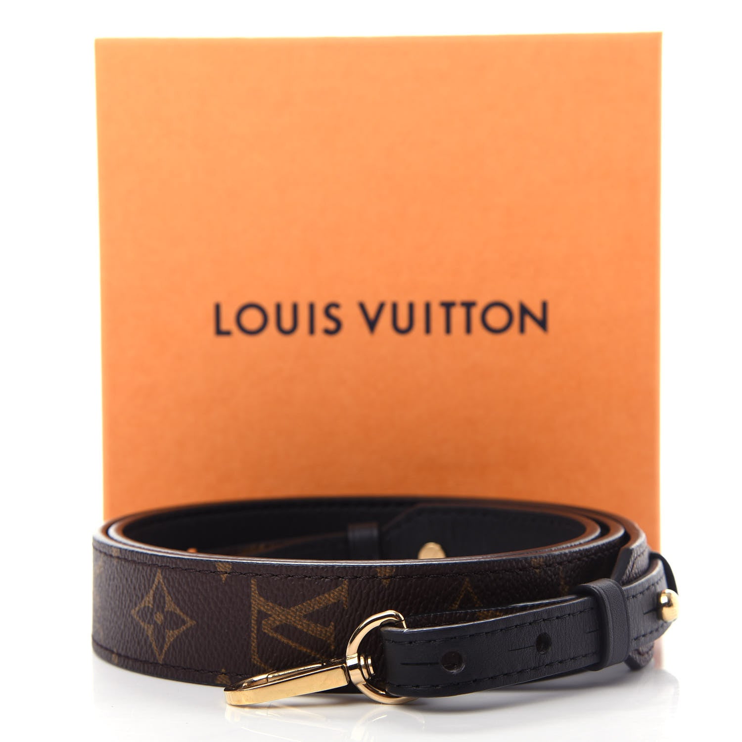 Louis Vuitton Monogram Bandouliere Shoulder Strap XL Black 6 of 6