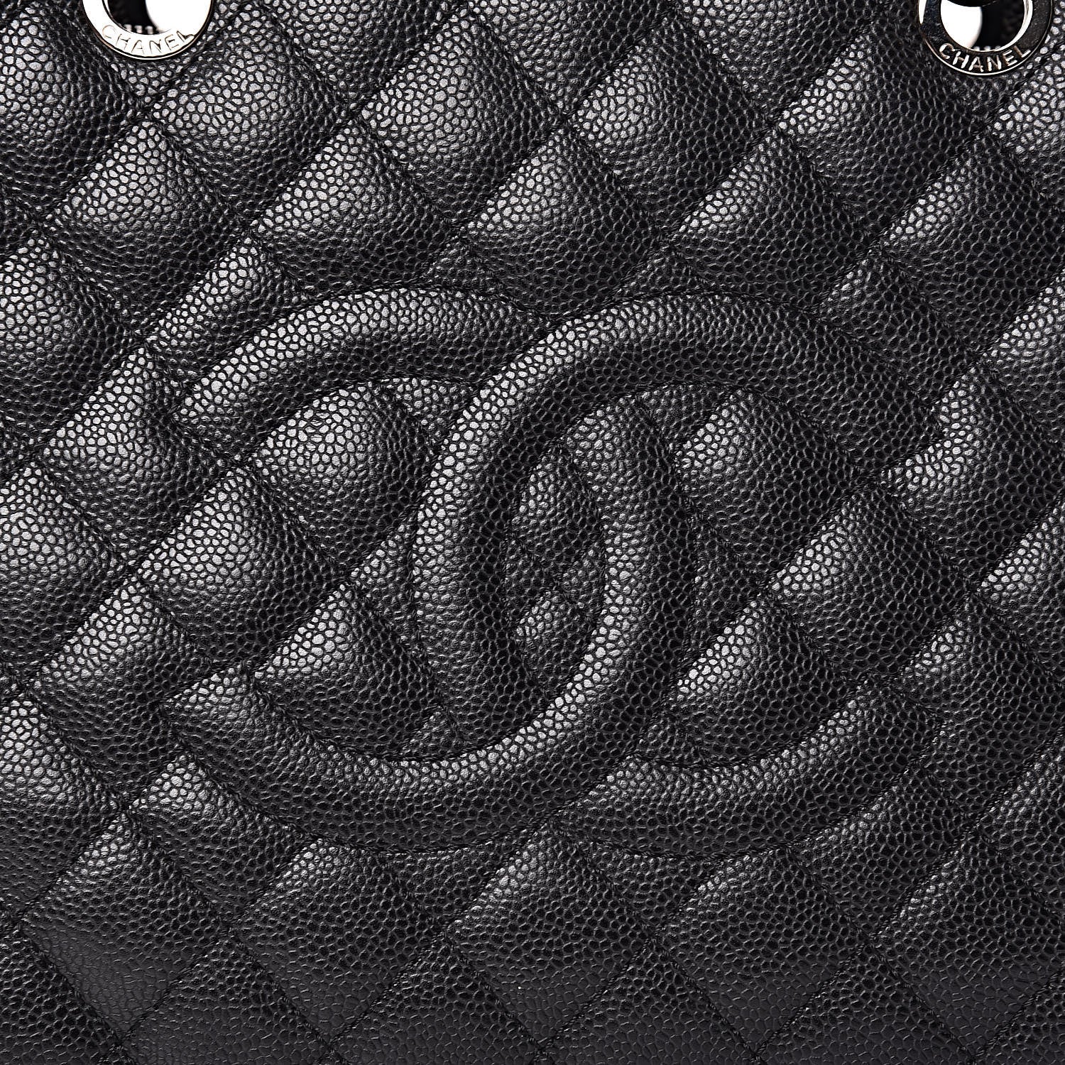 Chanel Caviar Quilted Grand Shopping Tote GST Black 9 of 15