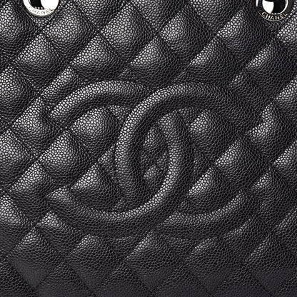 Chanel Caviar Quilted Grand Shopping Tote GST Black 9 of 15