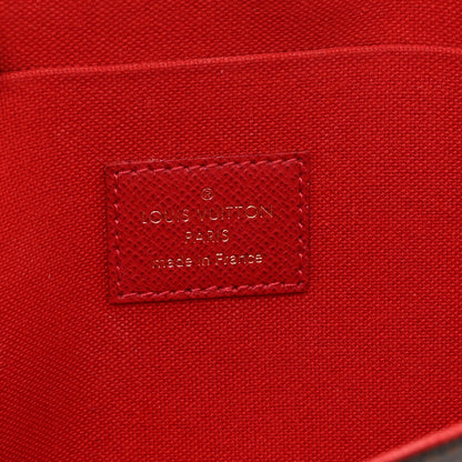 Louis Vuitton Damier Ebene Pochette Felicie Chain Wallet 7 of 11