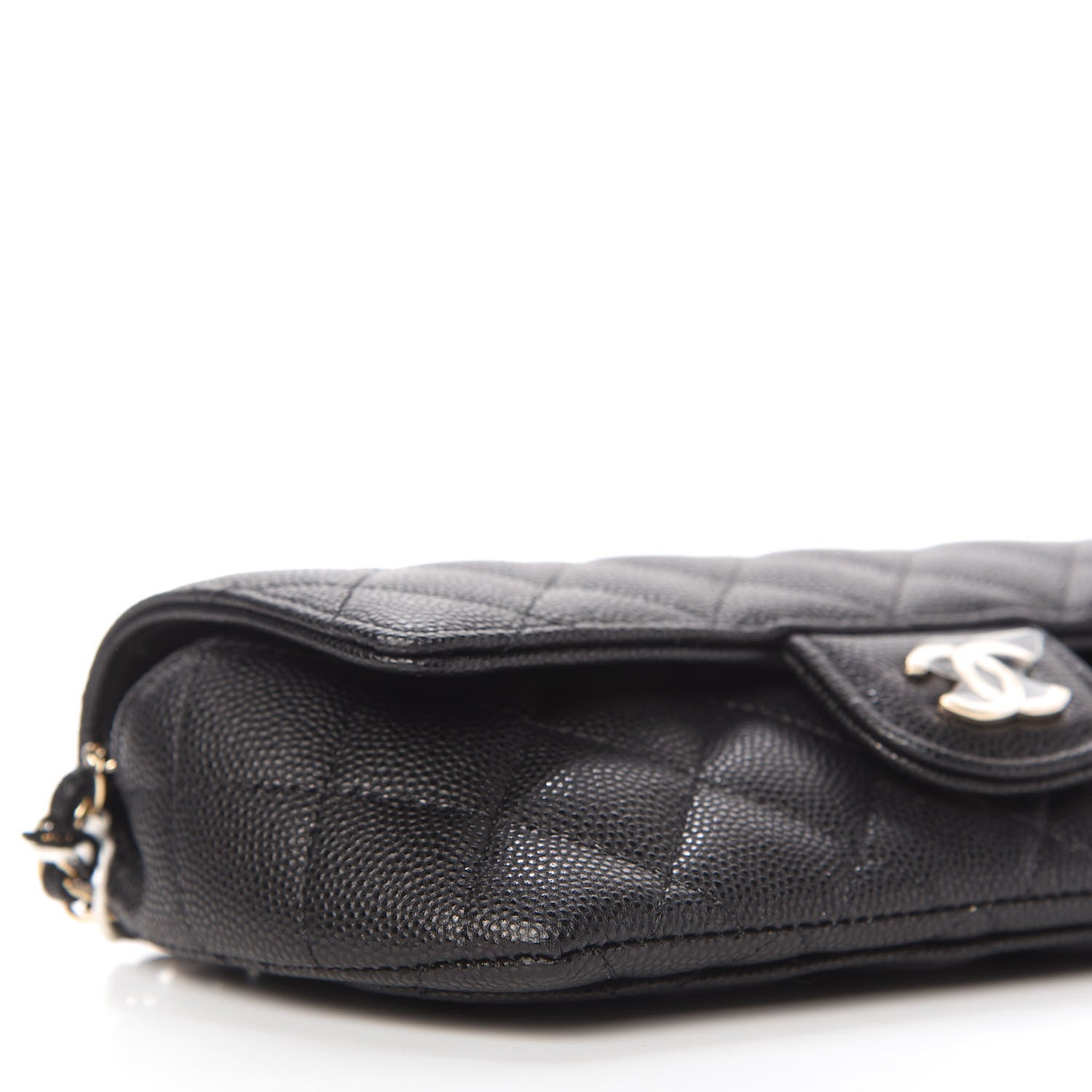 Chanel Caviar Quilted Glasses Case With Chain Black 6 of 12