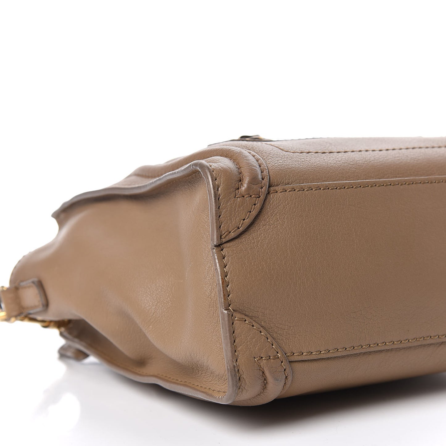 Smooth Calfskin Nano Luggage Camel