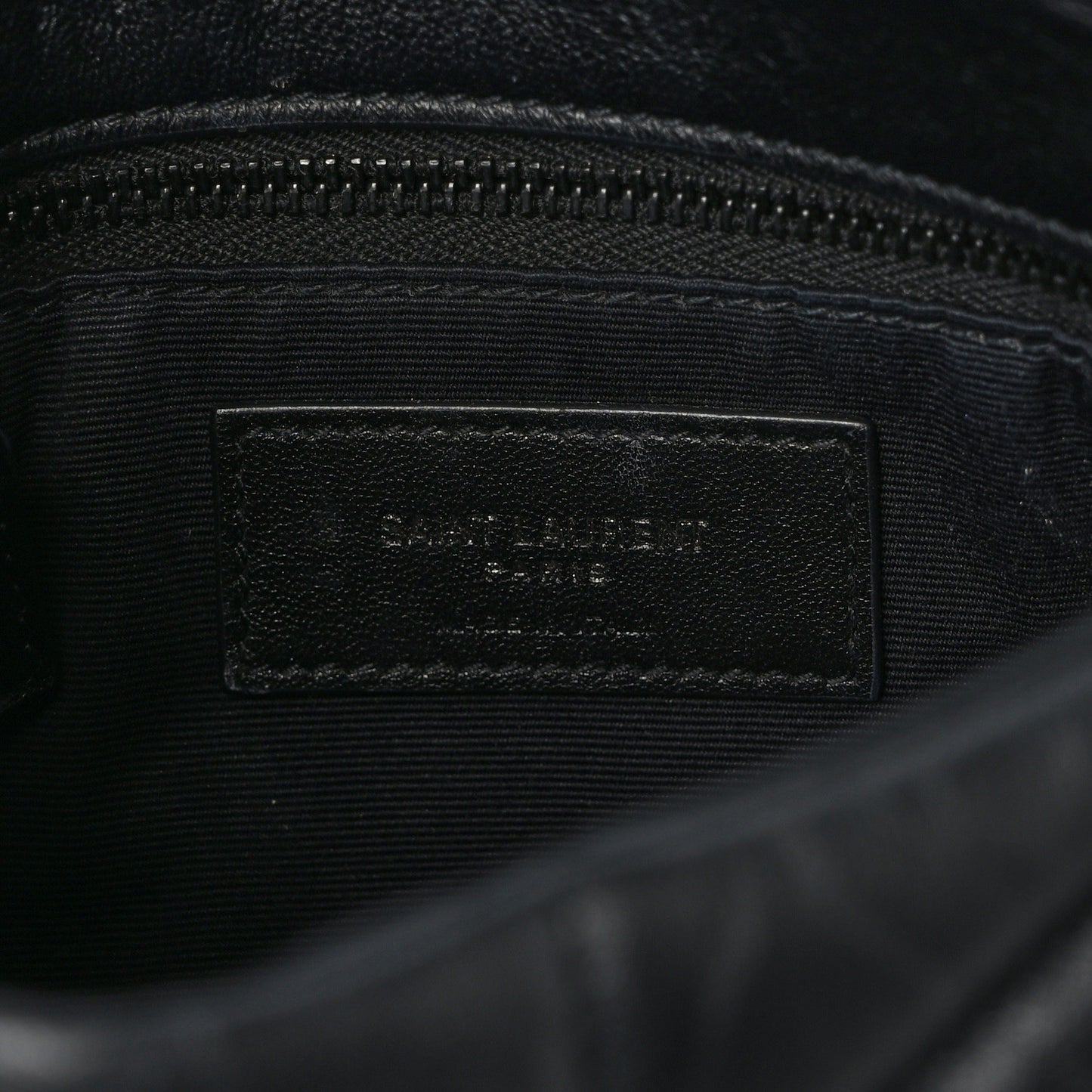 Calfskin Quilted Toy Loulou Puffer Monogram Monochrome Chain Satchel Black