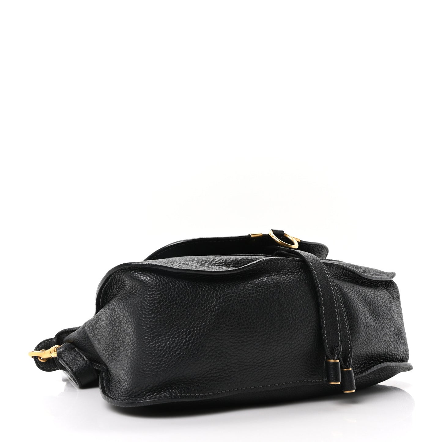 Calfskin Medium Marcie Satchel Black