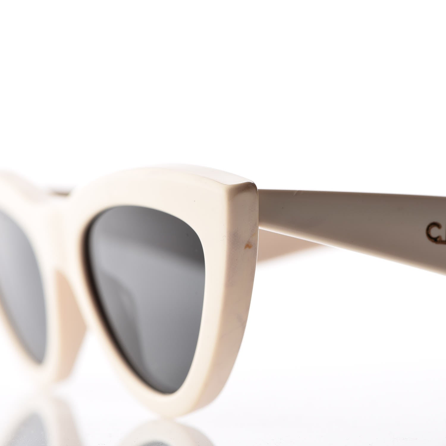 Celine Acetate Cat Eye Sunglasses CL40019I Ivory 9 of 9