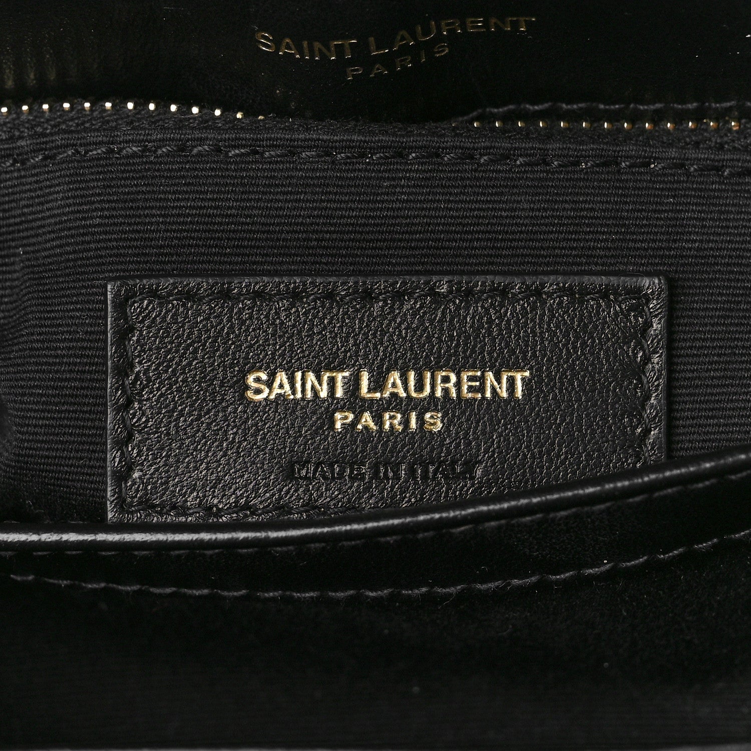Saint Laurent Calfskin Y Quilted Monogram Toy Loulou Crossbody Bag Black 7 of 9