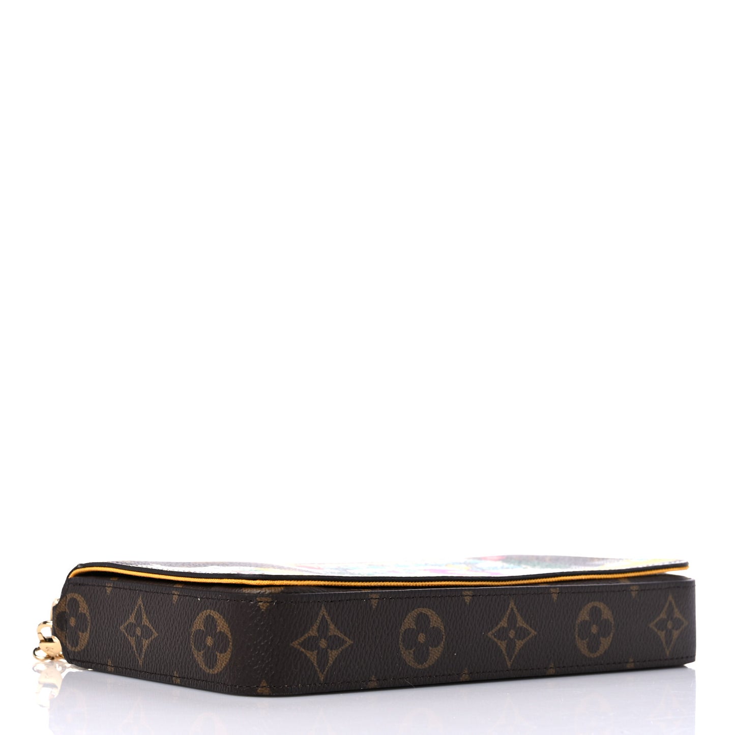 Monogram 2022 Christmas Animation New York Soho Pochette Felicie Chain Wallet Yellow