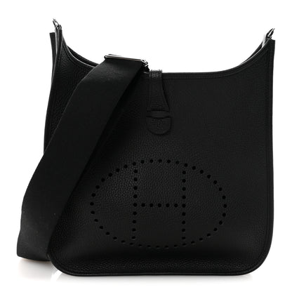 Hermes Taurillon Clemence Evelyne III PM Black 1 of 10