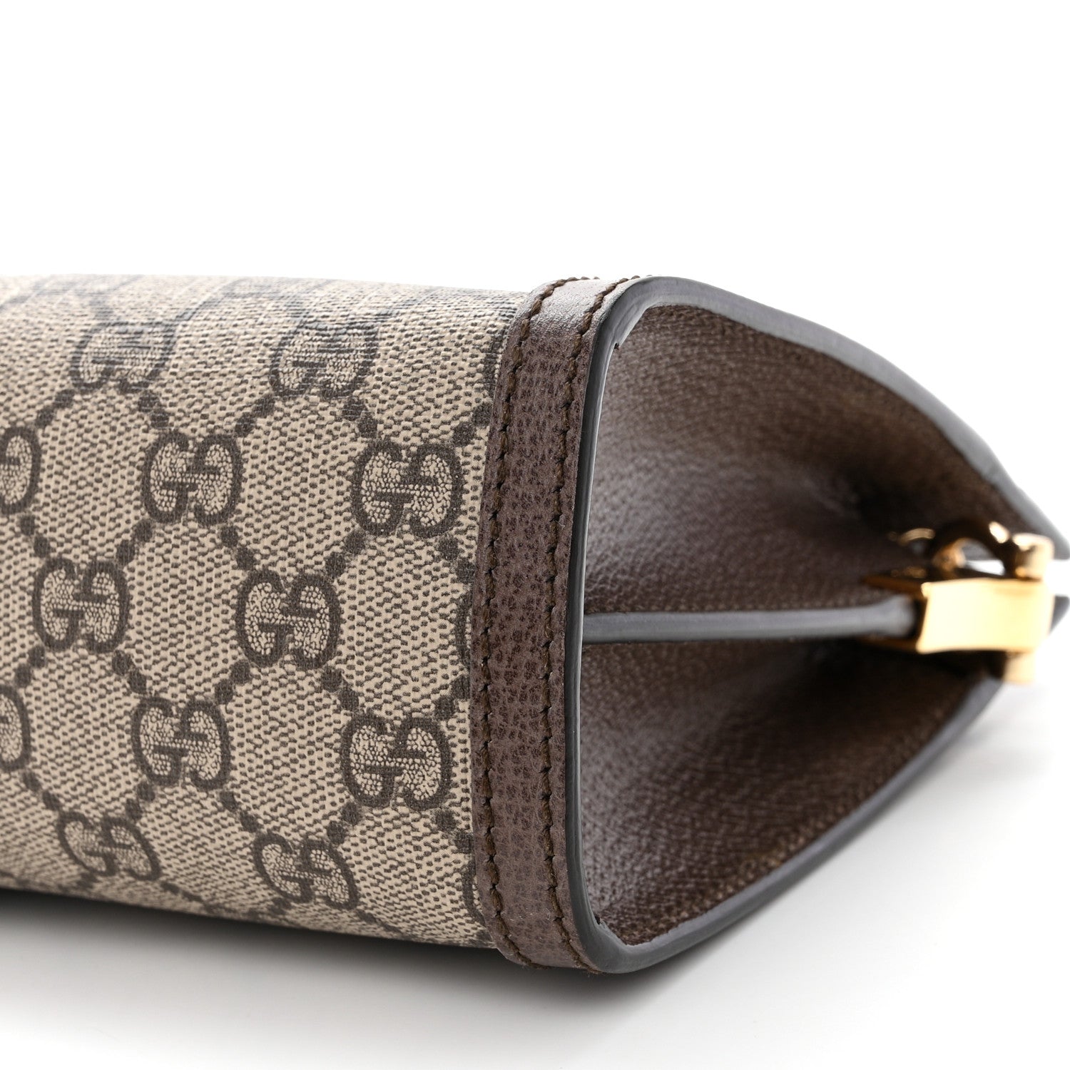 Gucci GG Supreme Monogram Web Small Ophidia Chain Shoulder Bag Brown 10 of 10