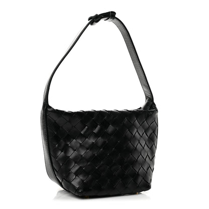 Bottega Veneta Calfskin Nappa Intrecciato Mini Wallace Black 3 of 12