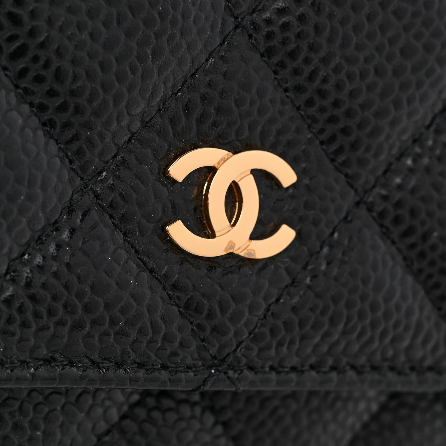 Chanel Caviar Quilted Wallet on Chain WOC Black 12 of 13