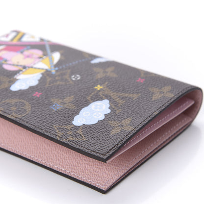 Louis Vuitton Monogram 2020 Christmas Animation Big Wheel Passport Cover Rose Ballerine 7 of 10
