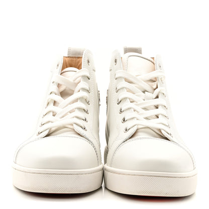 Christian Louboutin Calfskin Mens Louis High Top Sneakers 42 White 3 of 13