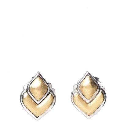 John Hardy Sterling Silver 18K Yellow Gold Legends Naga Stud Earrings 1 of 4
