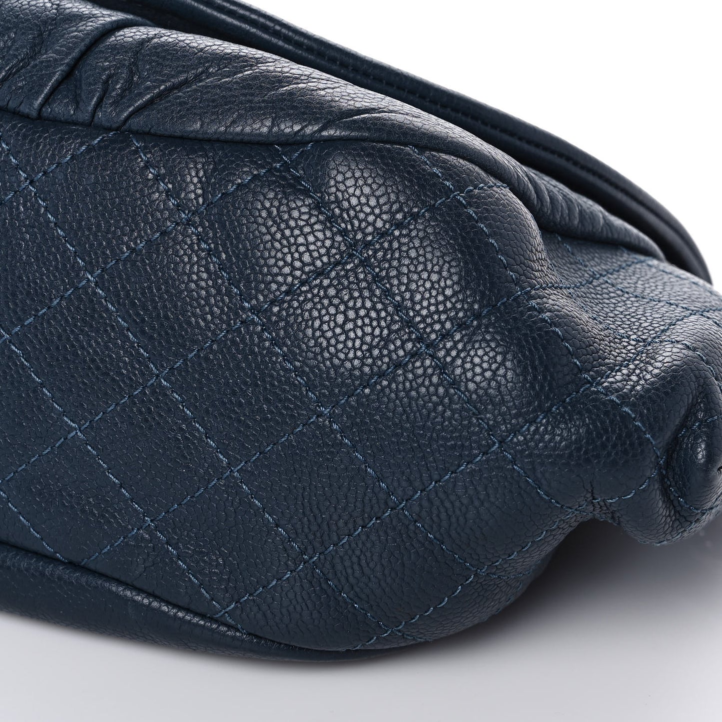 Caviar Half Moon Large Flap Navy