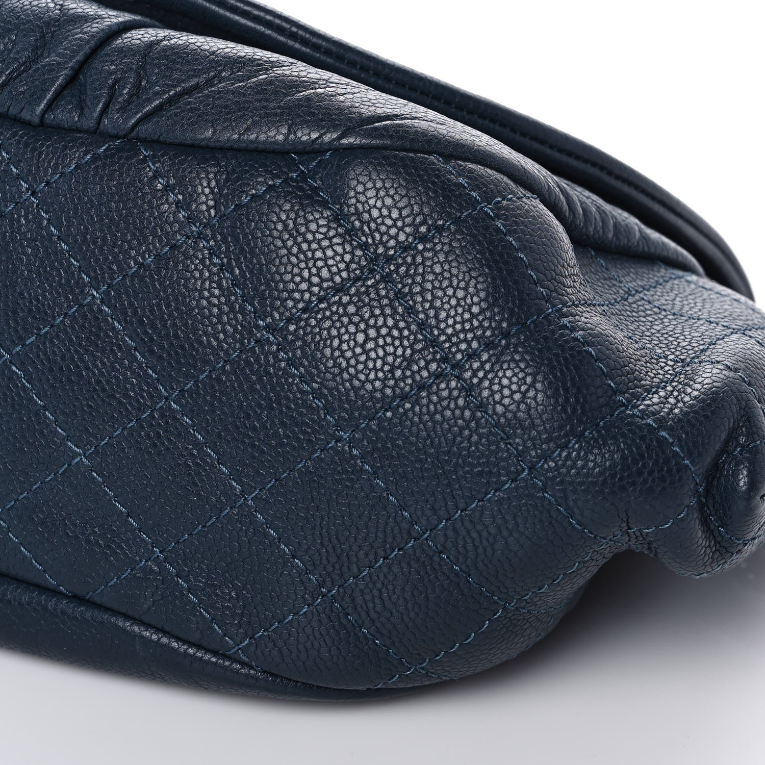 Chanel Caviar Half Moon Large Flap Navy 8 of 11