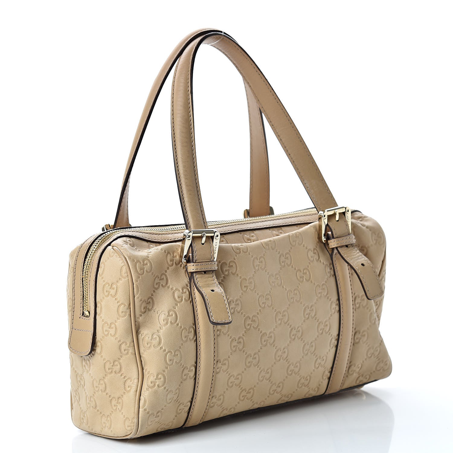 Gucci Guccissima Small Britt Boston Beige 3 of 19