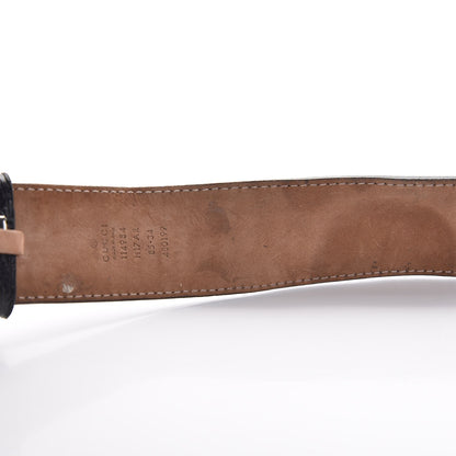 Gucci Canvas Web Interlocking G Belt 85 34 Black 10 of 11