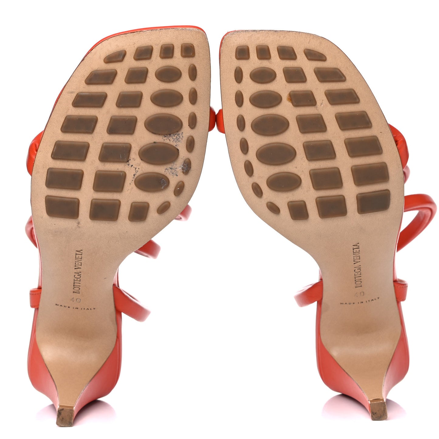 Nappa Spiral Sandals 40 Orange