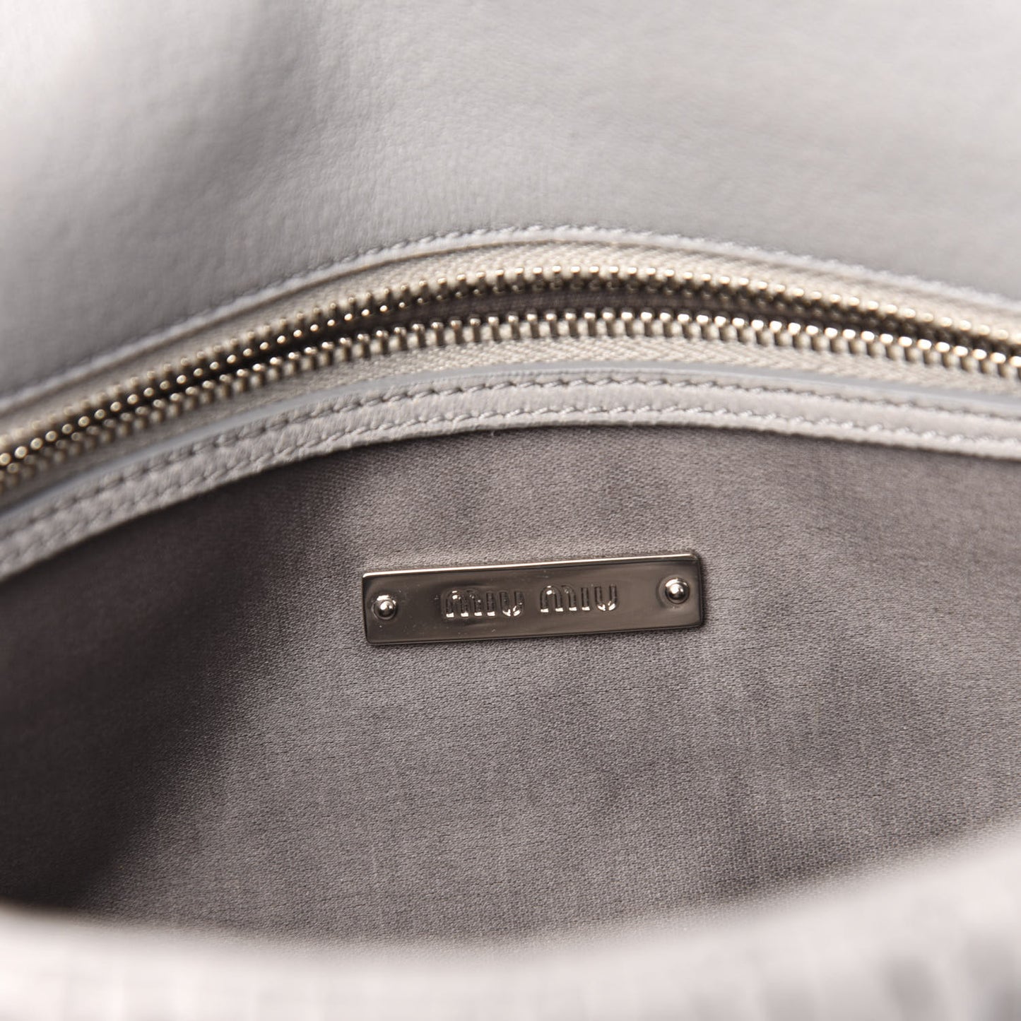 Nappa Matelasse Crystal Flap Clutch Grey