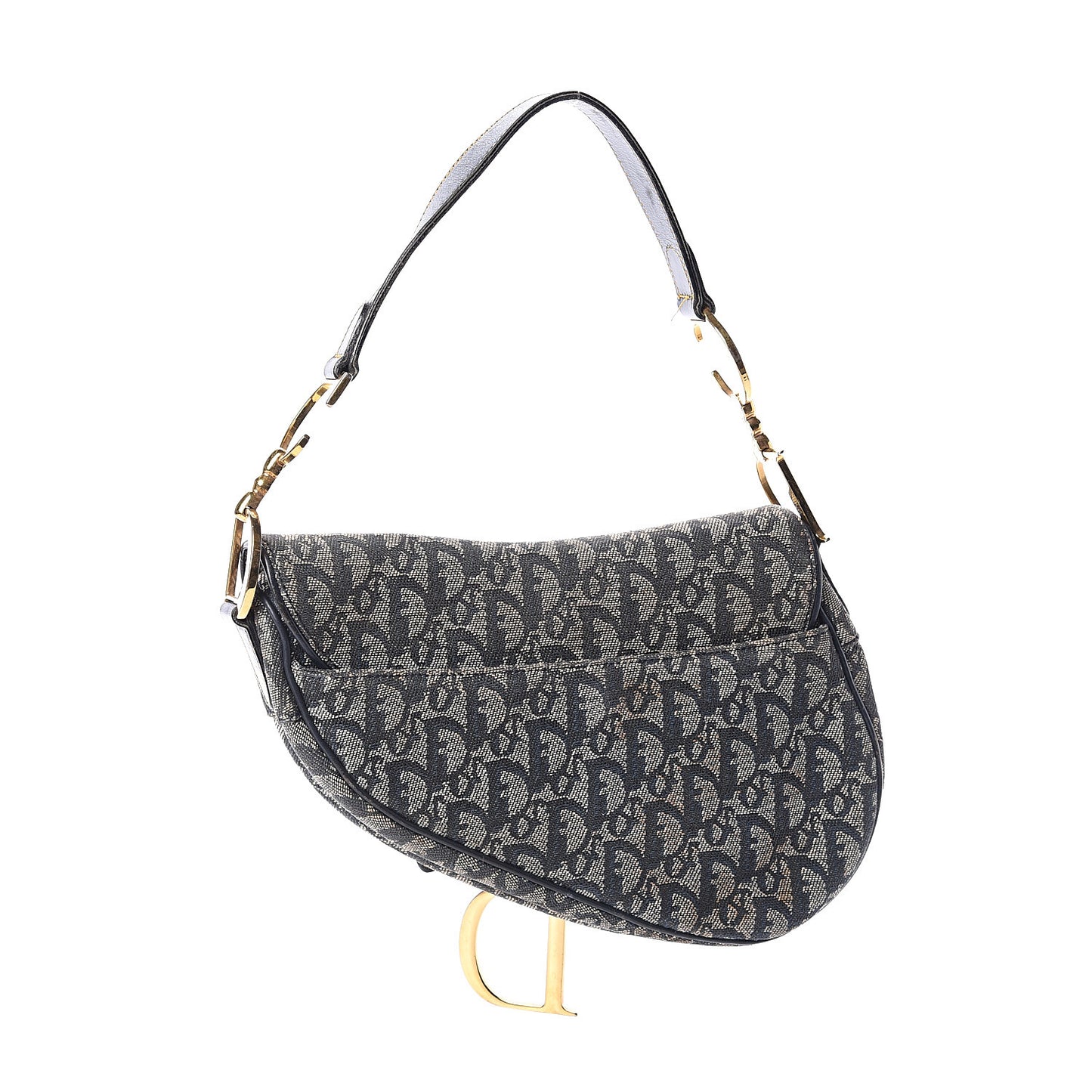 Monogram Saddle Bag Blue