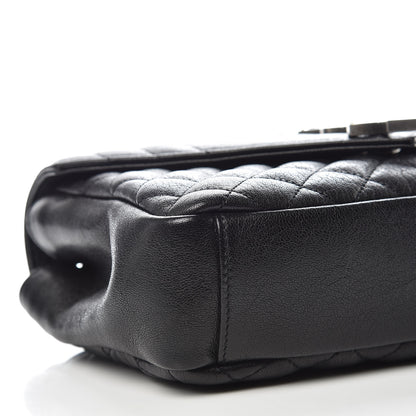 Saint Laurent Sheepskin Tri-Quilt Monogram Medium College Bag Black 5 of 11