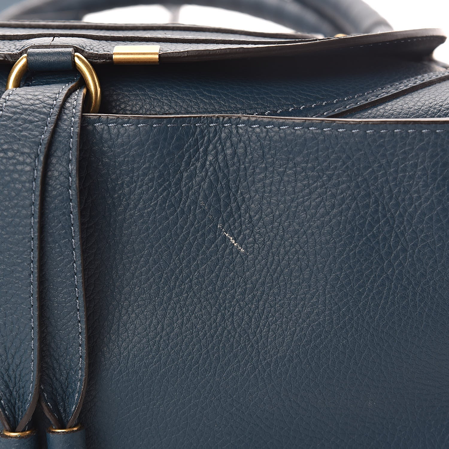 Chloe Calfskin Medium Marcie Satchel Blue 9 of 10