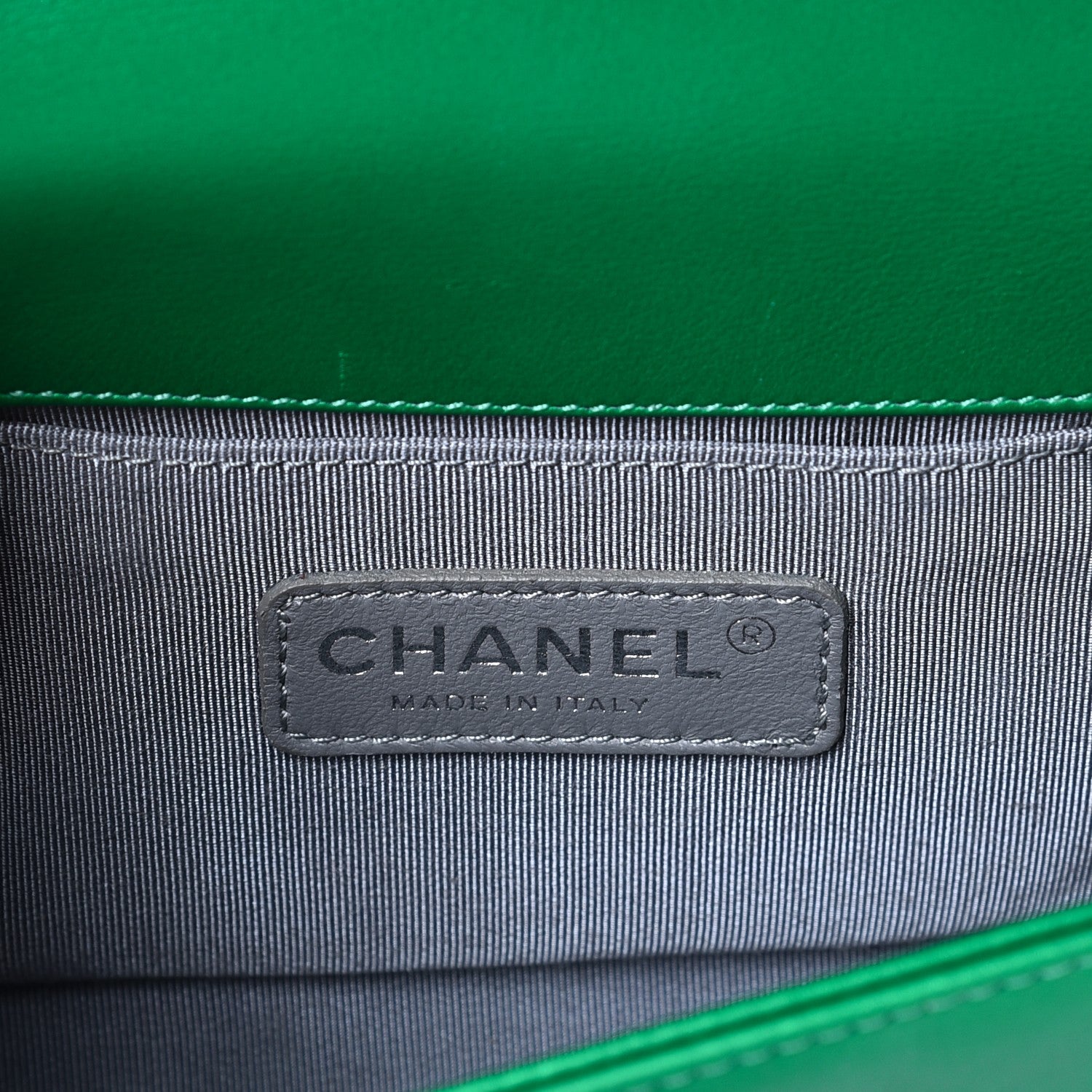 Chanel Metallic Calfskin Quilted Small Boy Flap Green 6 of 8