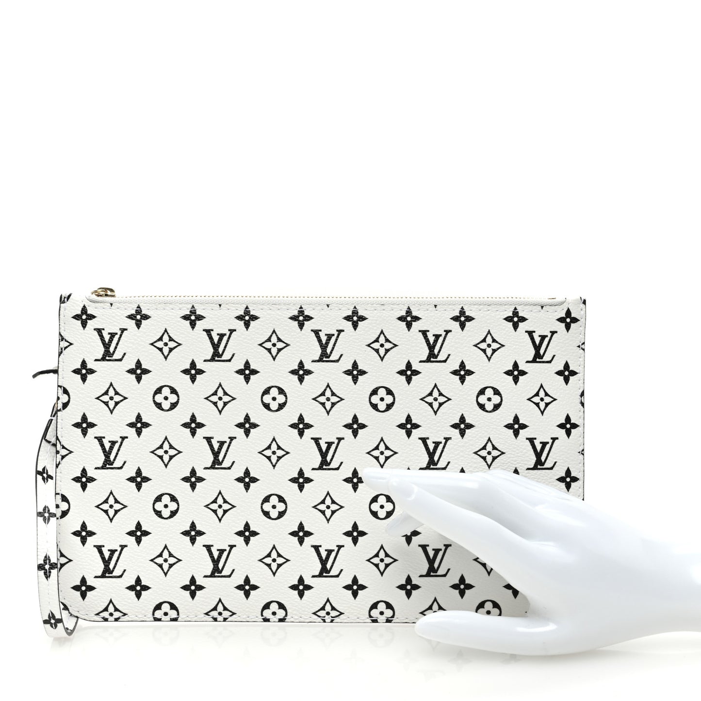 Monogram Giant Neverfull MM GM Pochette White