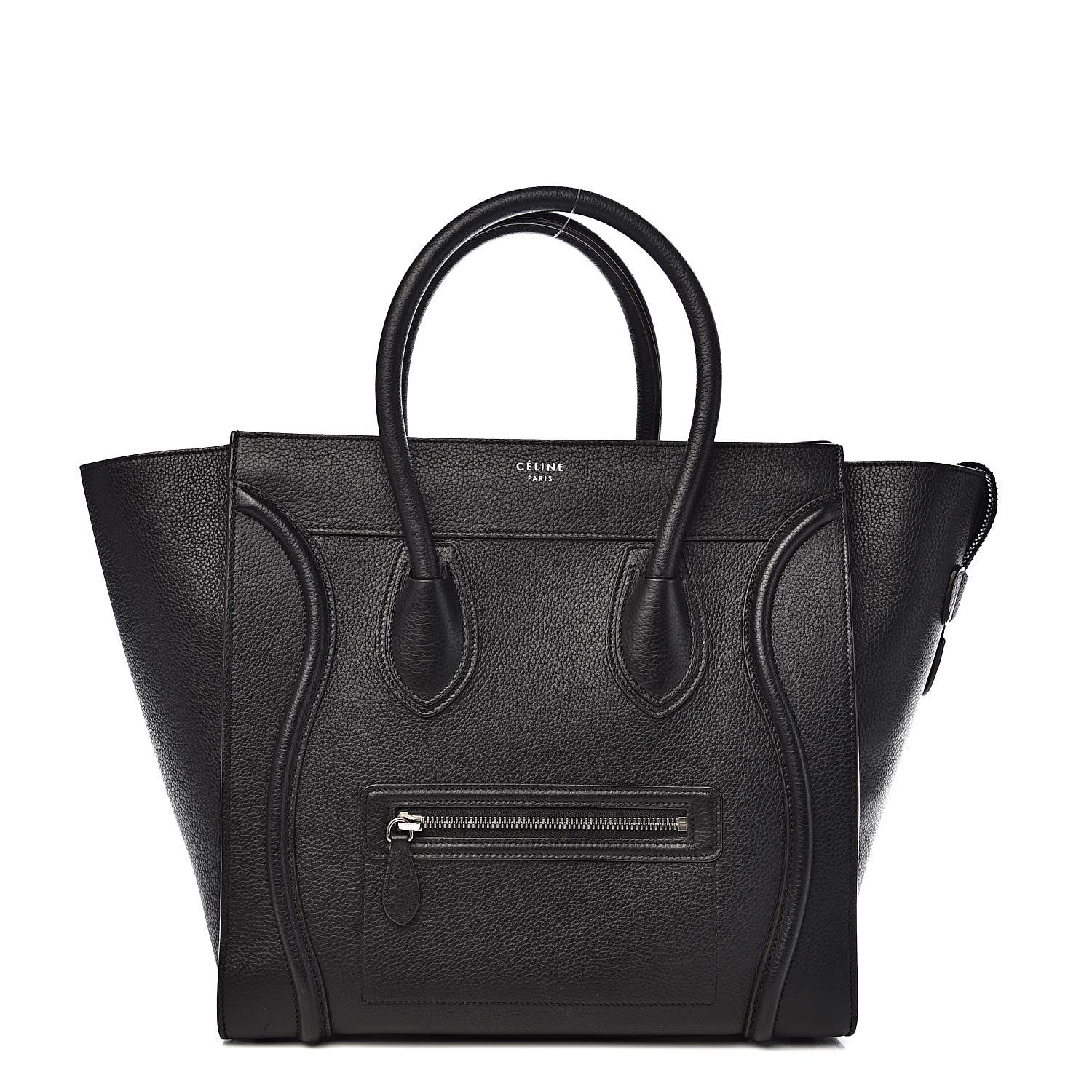 Celine Drummed Calfskin Mini Luggage Black 1 of 12