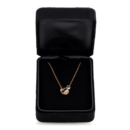 Tiffany 18K Rose Gold Sterling Silver Return to Tiffany Love Bugs Ladybug Pendant Necklace 6 of 6