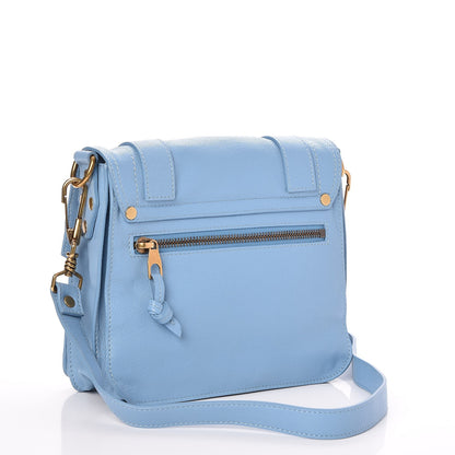 Proenza Schouler Lambskin PS1 Mini Pouch Messenger Bag Light Blue 3 of 7