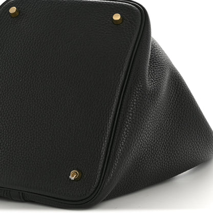 Hermes Taurillon Clemence Picotin Lock 22 MM Black 10 of 11