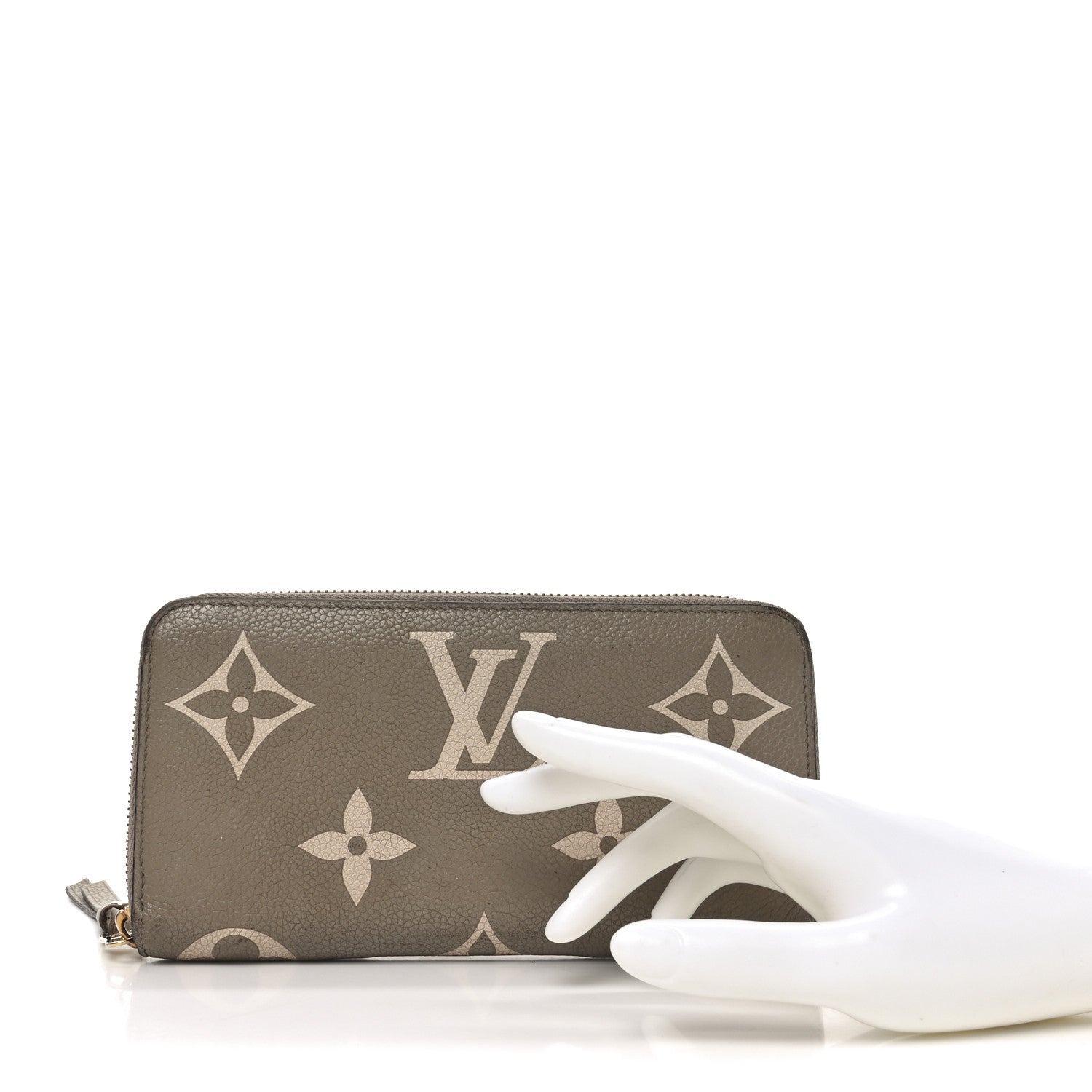 Louis Vuitton Empreinte Monogram Giant Zippy Wallet Tourterelle Creme 2 of 9
