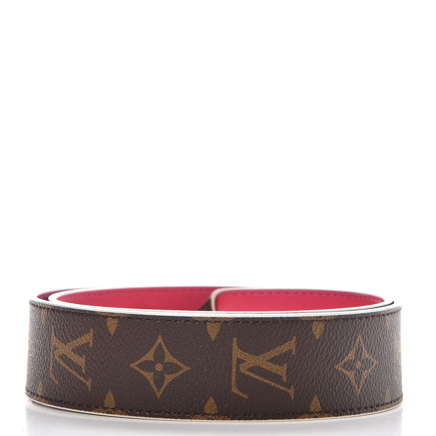 Monogram Bandouliere Shoulder Strap Hot Pink