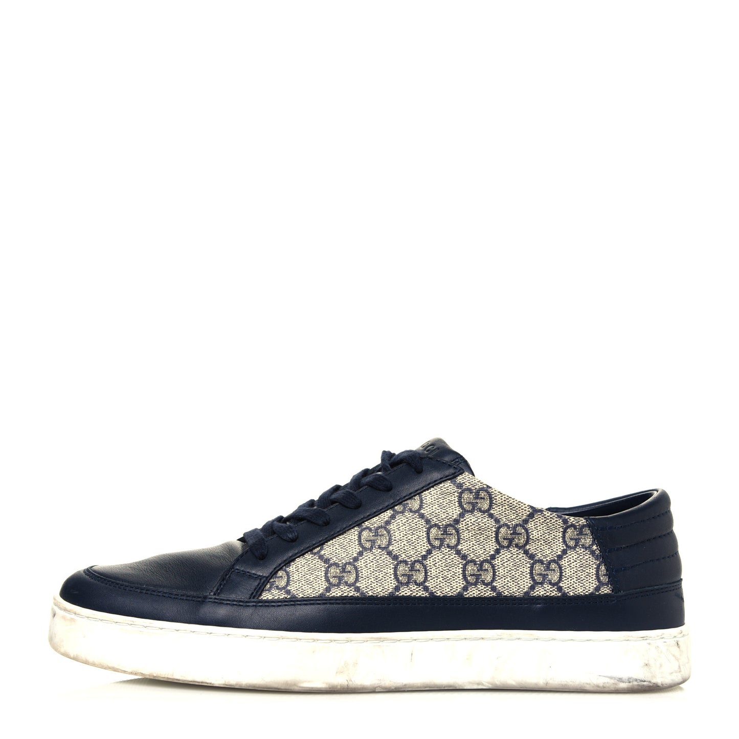 GG Supreme Monogram Mens Low Top Sneakers 8 Midnight Blue