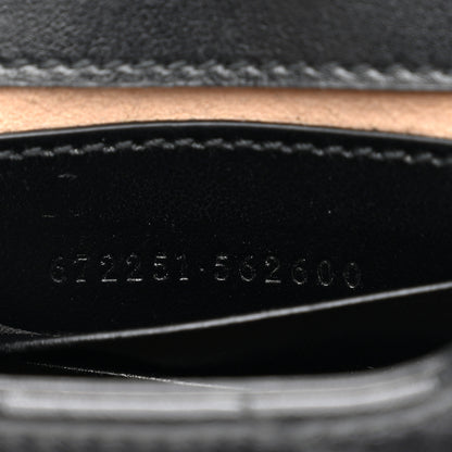 Gucci Calfskin Small GG Marmont Phone Crossbody Bag Black 7 of 12