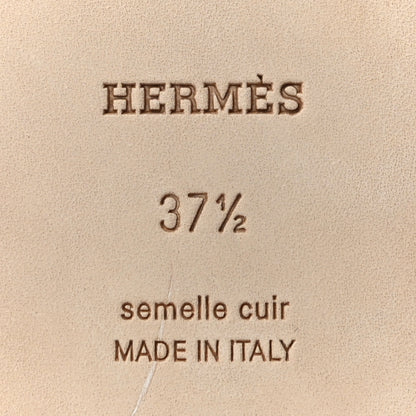Hermes Ostrich Oran Sandals 37.5 Rouge Blush 9 of 14