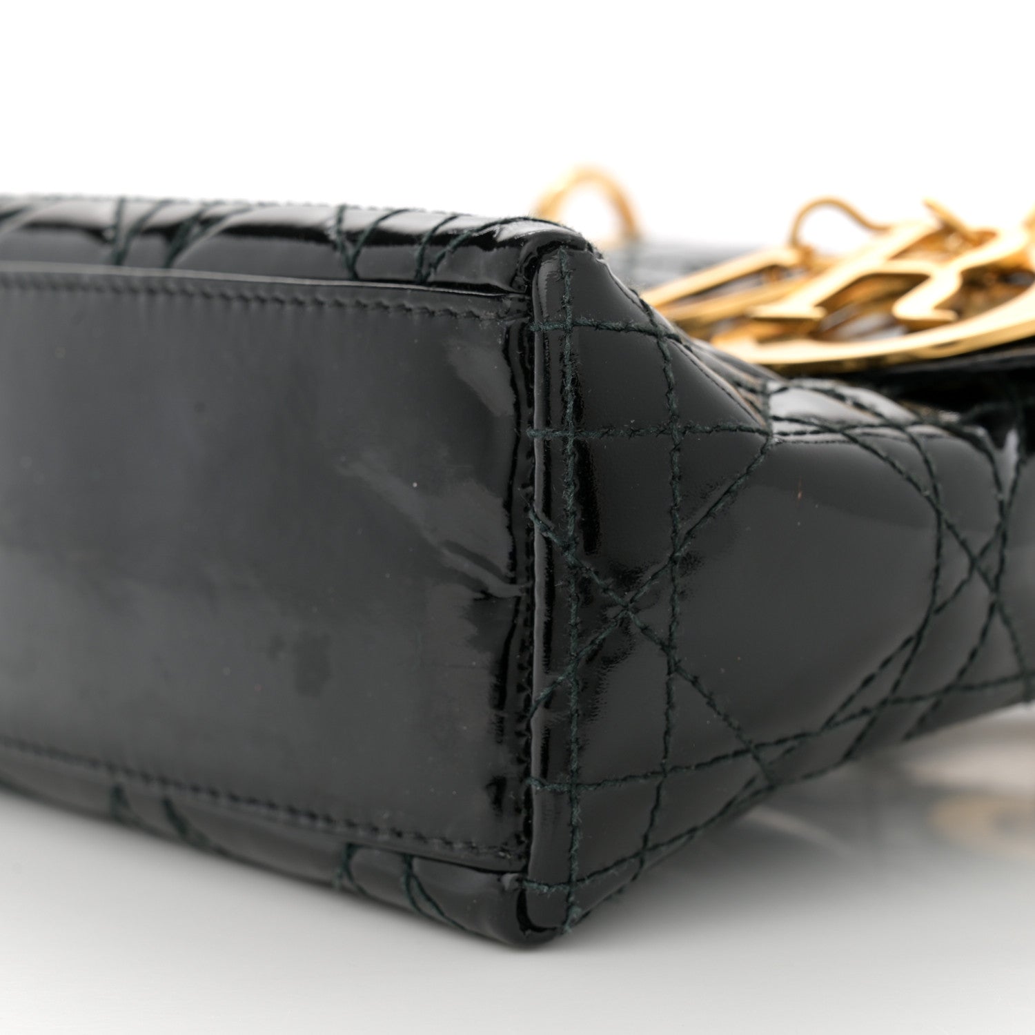 Christian Dior Patent Cannage Mini Lady Dior Black 10 of 15