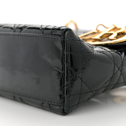 Christian Dior Patent Cannage Mini Lady Dior Black 10 of 15