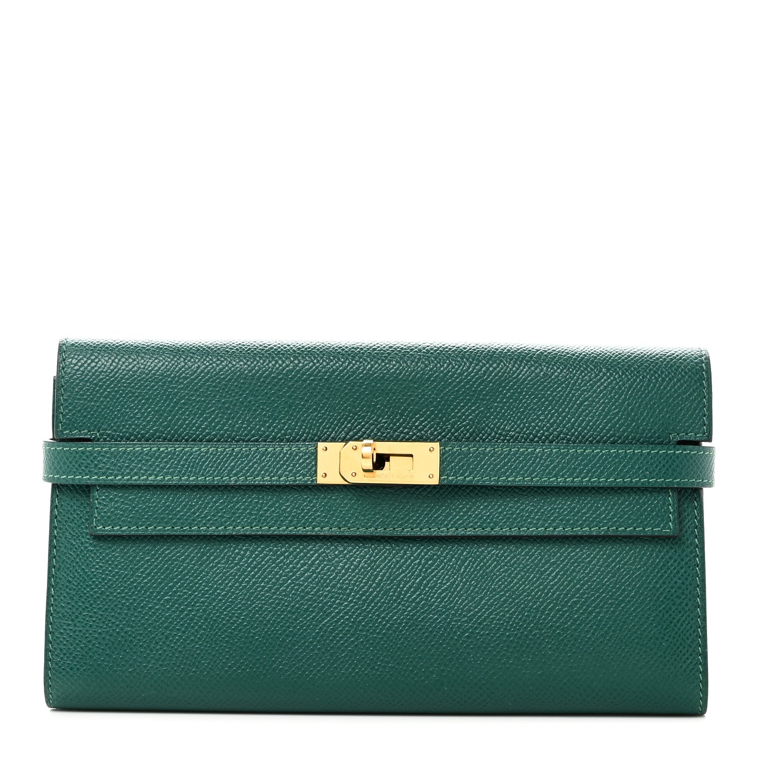 Hermes Epsom Kelly Longue Wallet Malachite 1 of 8