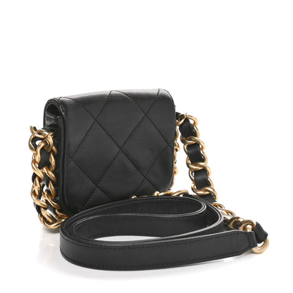 Chanel Calfskin Quilted Mini Framing Chain Bag Black 2 of 10