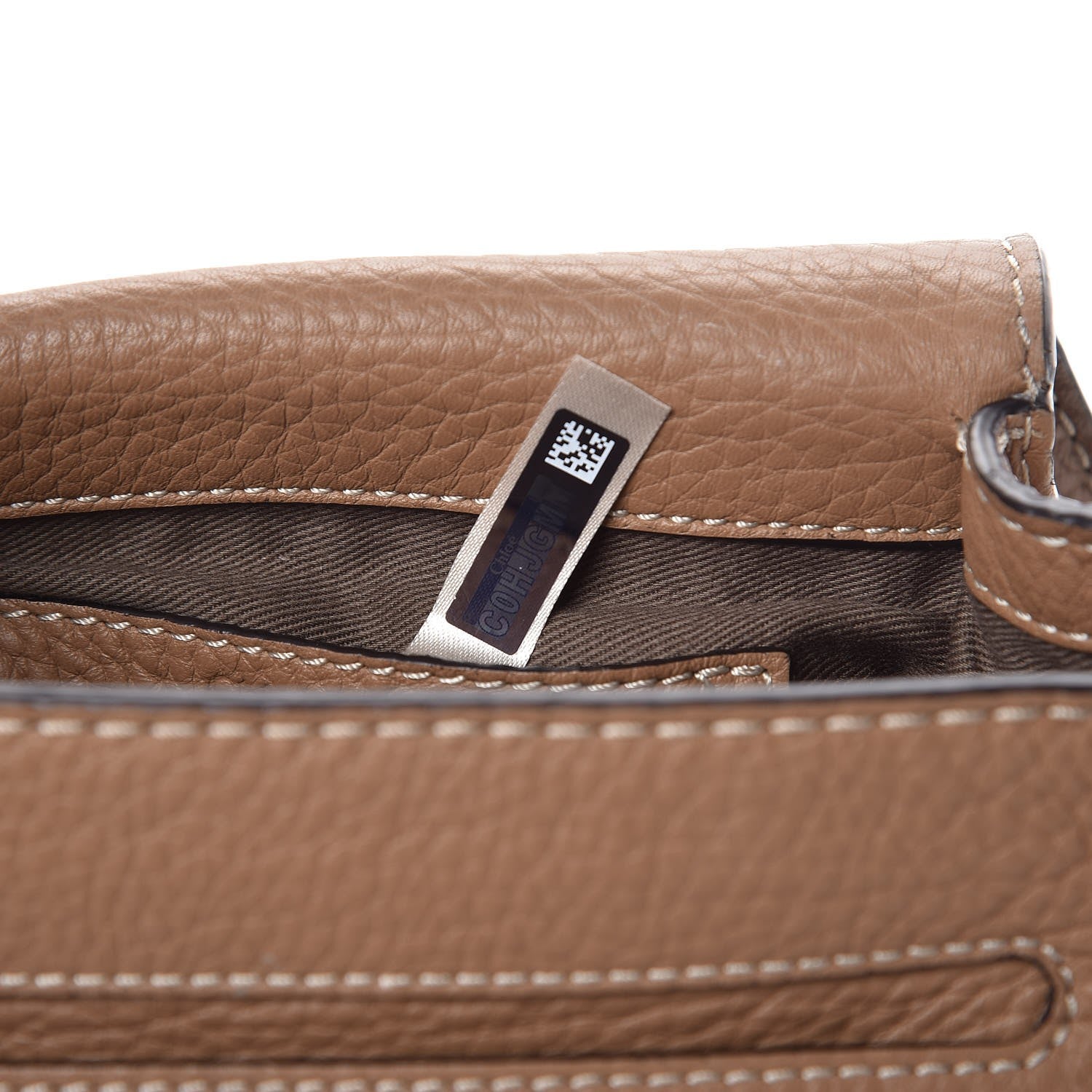 Chloe Calfskin Mini Marcie Round Crossbody Bag Nut 7 of 9