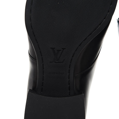 Louis Vuitton Lambskin Derby Lace Up Shoes 8 Black 6 of 8