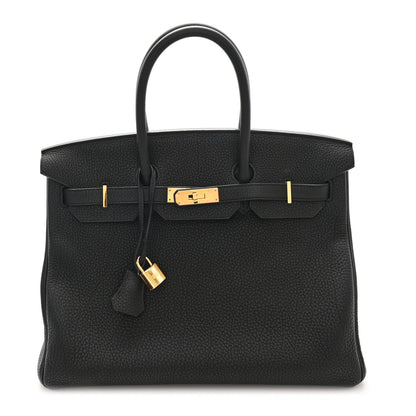 Hermes Taurillon Clemence Birkin 35 Black 1 of 11